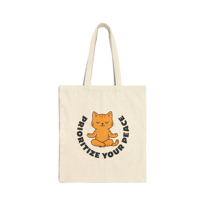 Prioritize Your Peace Tote Bag
